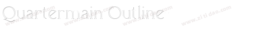 Quartermain Outline字体转换